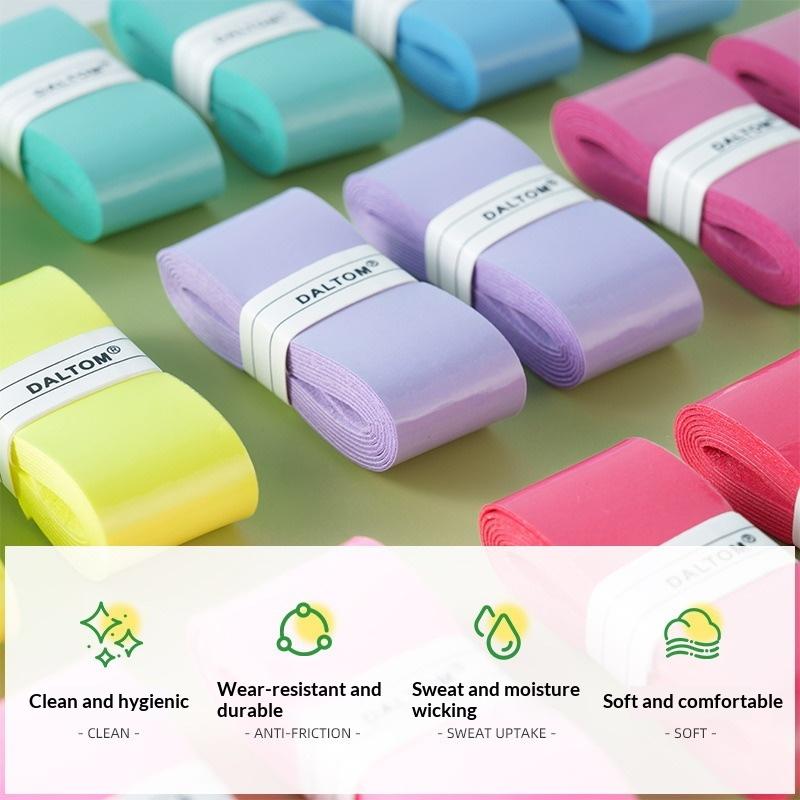 Badminton Grip Tape - Lot de 5/10 poignées de raquette