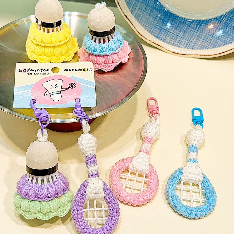 Badminton Yang Yang - Ensemble de badminton en crochet fait